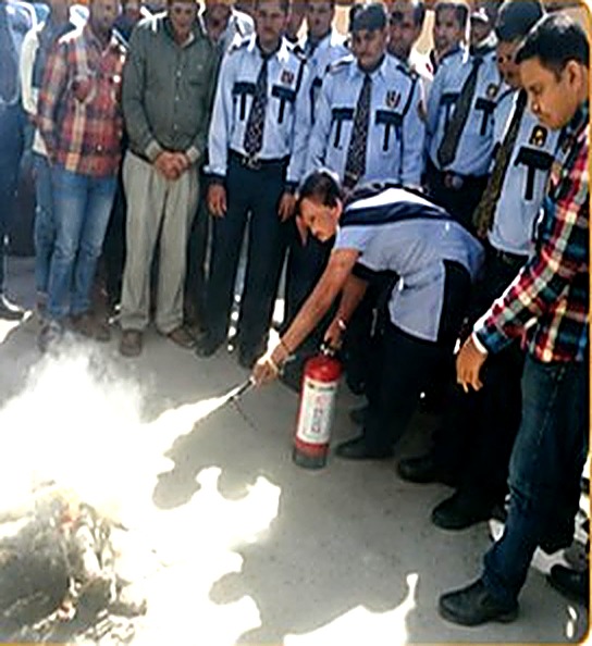 GTESS security personnel during emergency response training
